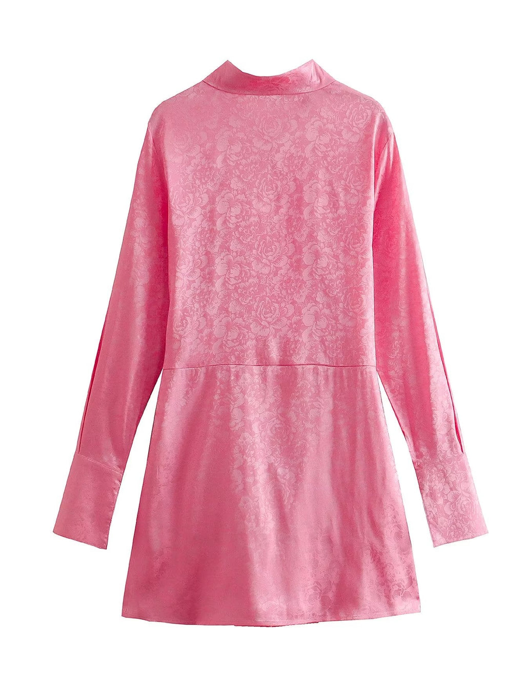 Autumn Women Clothing Surface Jacquard Waist Lace up Office Shirt