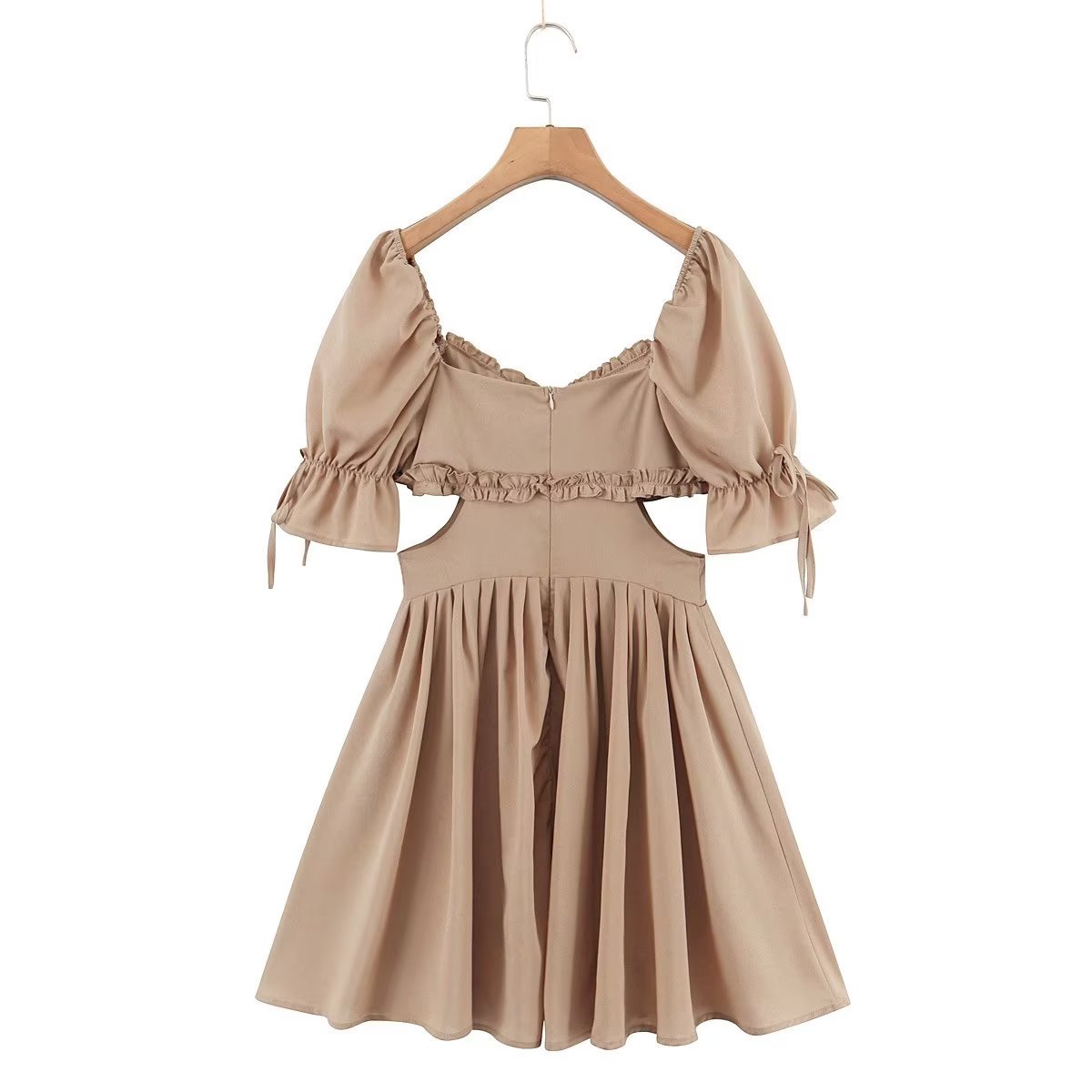 Solid Color Niche Dress Elegant Women Dress Spring Slim Slimming Lace Princess Dress