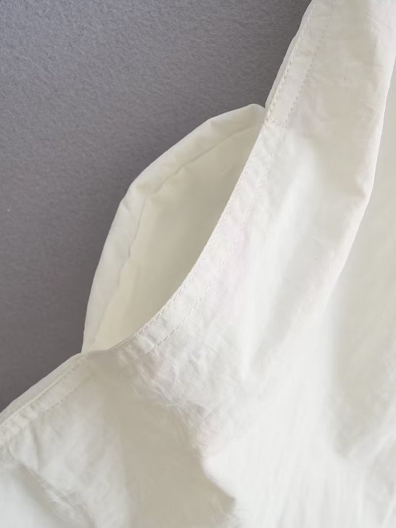 Summer Women Clothing Sexy Halter White Nylon Short Dress