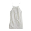 Summer Women Clothing Sexy Halter White Nylon Short Dress