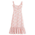 Women Clothing French Small Floral Print Slim Slimming Large Cami Dress