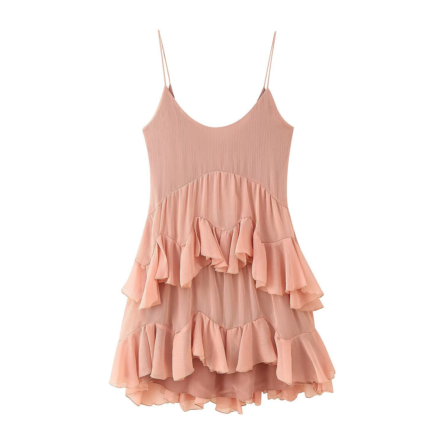 Women Slim Fit Sexy Backless Laminated Decoration Dress Women