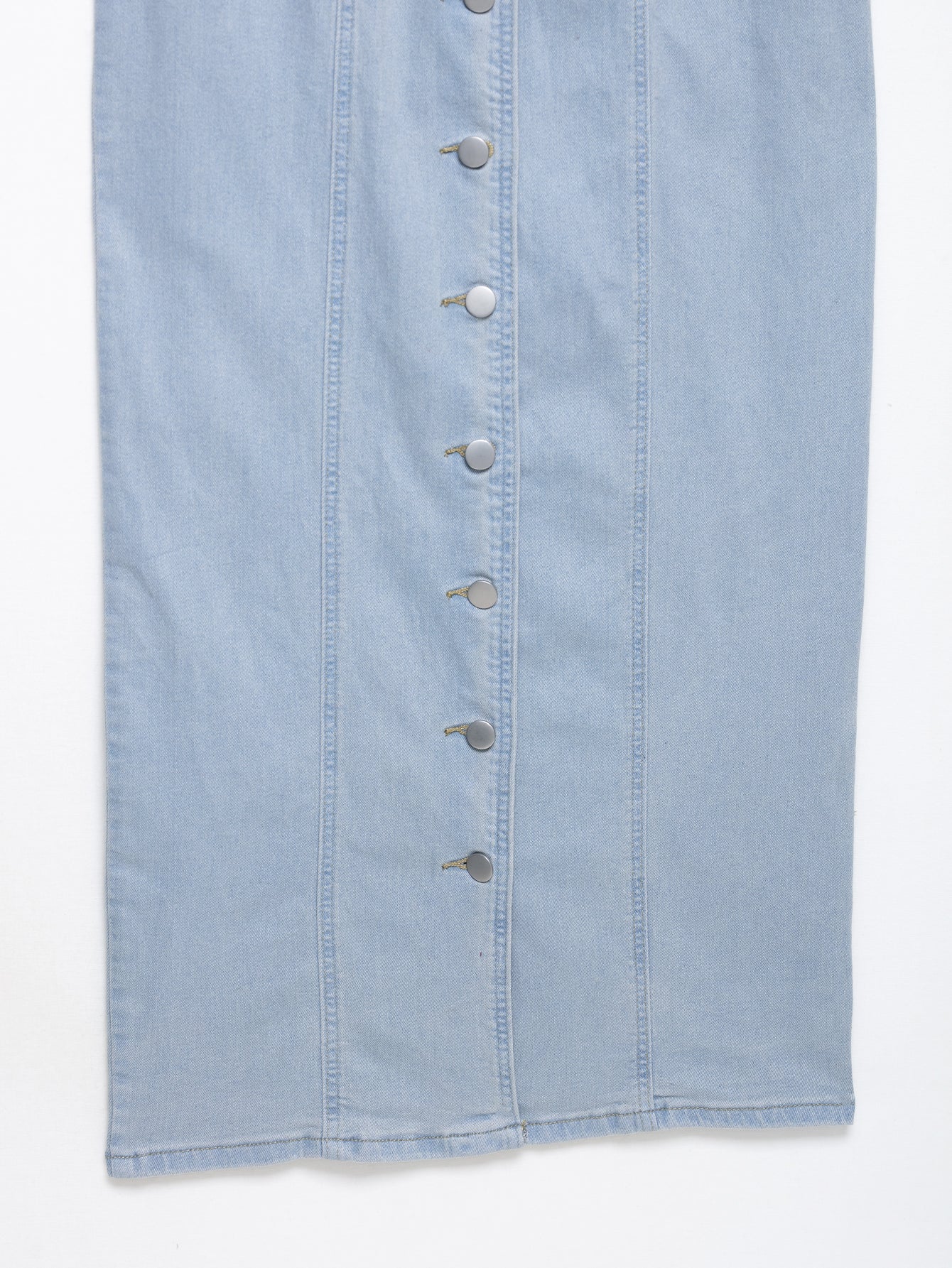 Women Clothing Early Spring Light Blue Sexy Button Denim Long Dress