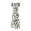 Summer Vintage Simple Holiday Series Casual Slim U Neck Dress