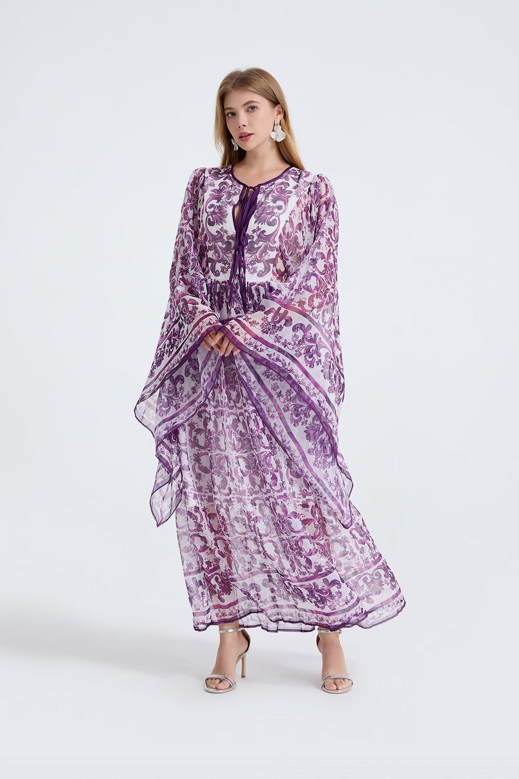 Women Spring Autumn Loose A Line Long Sleeved Dress