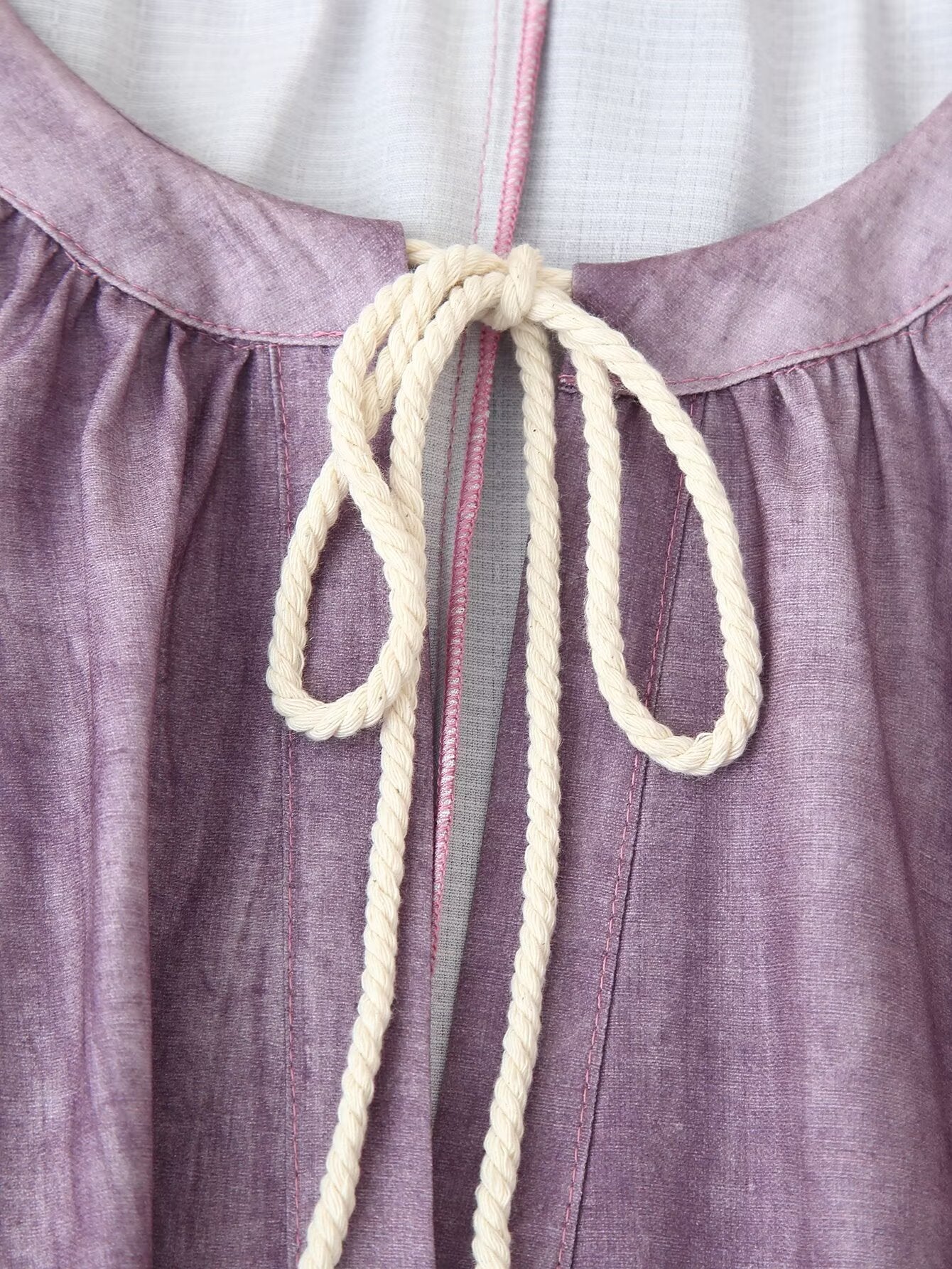 Women Clothing Western Linen Tie Dyed Long Shirt Dress