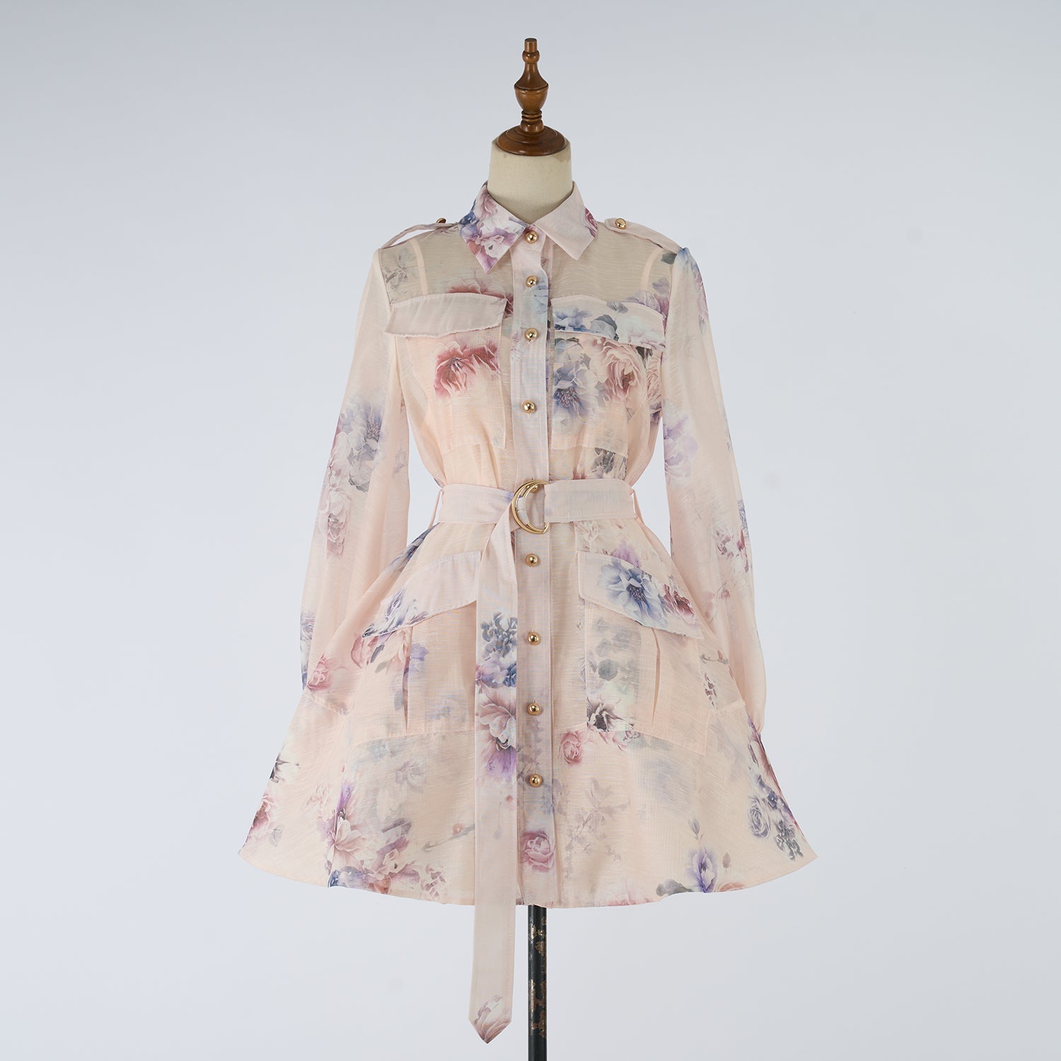 Women Dress Printed Shirt Short Dress Fairy Dress