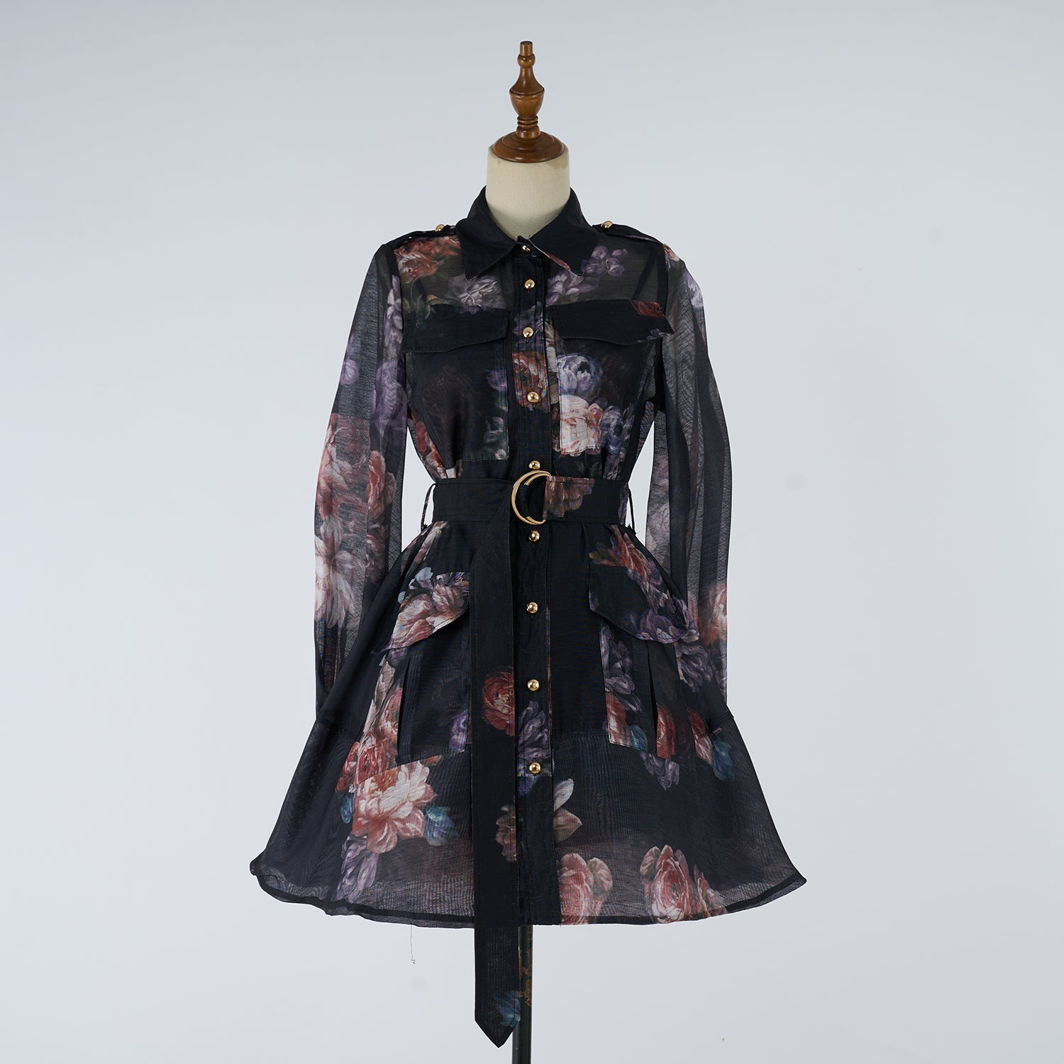 Women Dress Printed Shirt Short Dress Fairy Dress