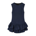 Women Clothing Autumn Sweet Romantic Plaid Laminated Decoration Short Dress