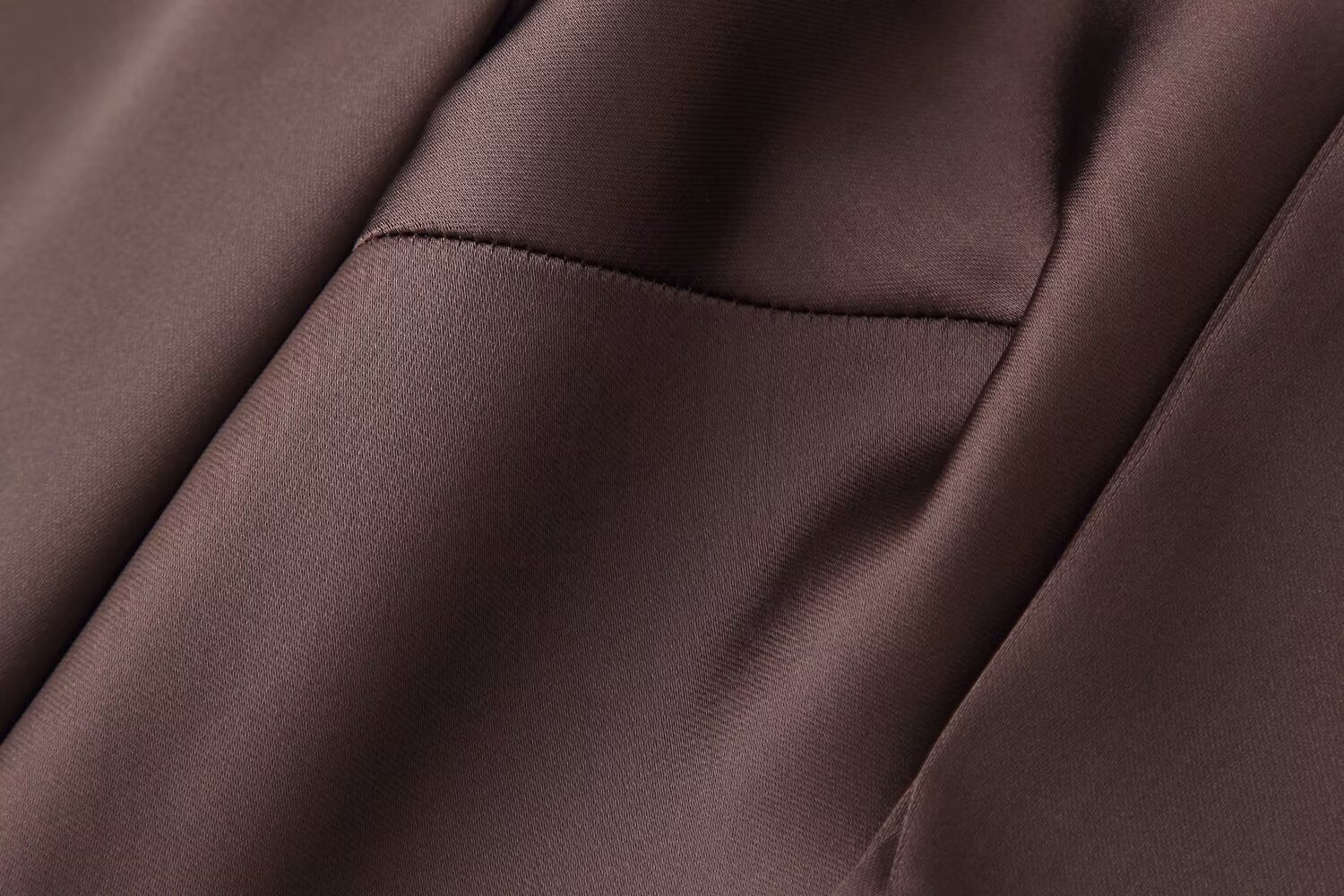 Autumn Women Coat Silk Satin Texture Scarf Dress