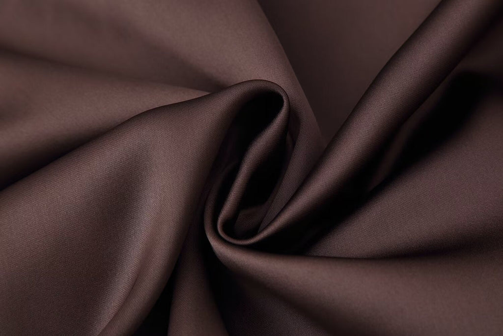 Autumn Women Coat Silk Satin Texture Scarf Dress