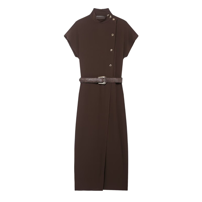 Women Clothing Top Product with Belt Dress