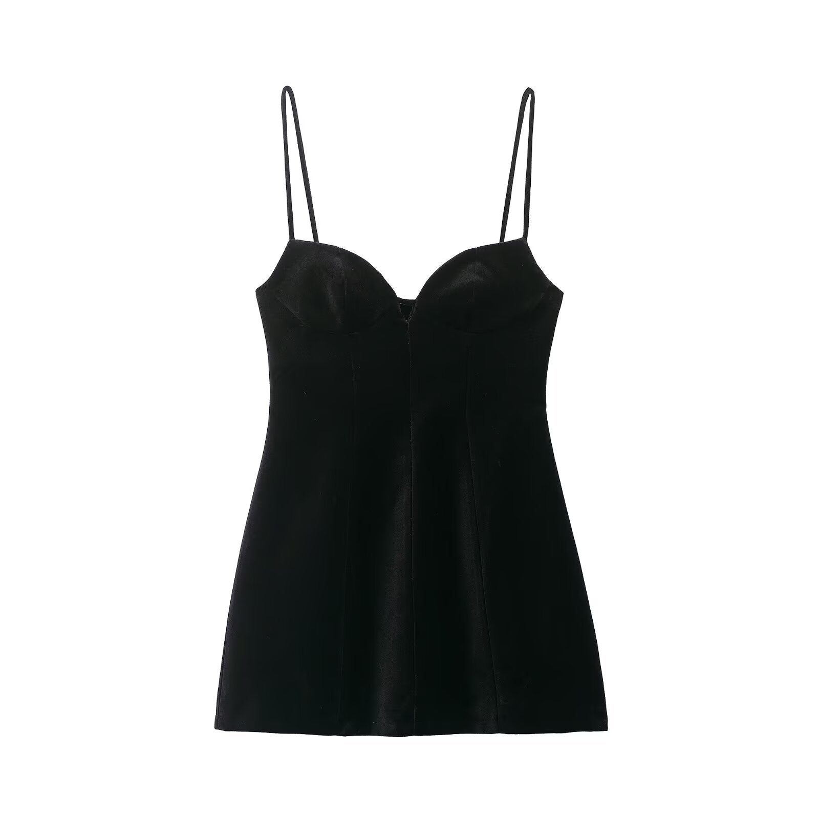 Women Clothing Summer Fluffy Hem Camisole Short Dress