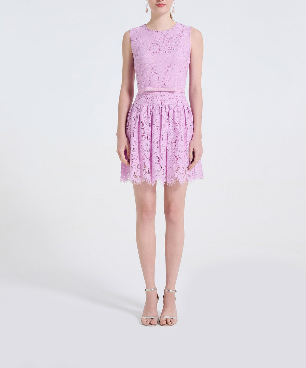 Women Lace Fitted Short Elegant Short Dress