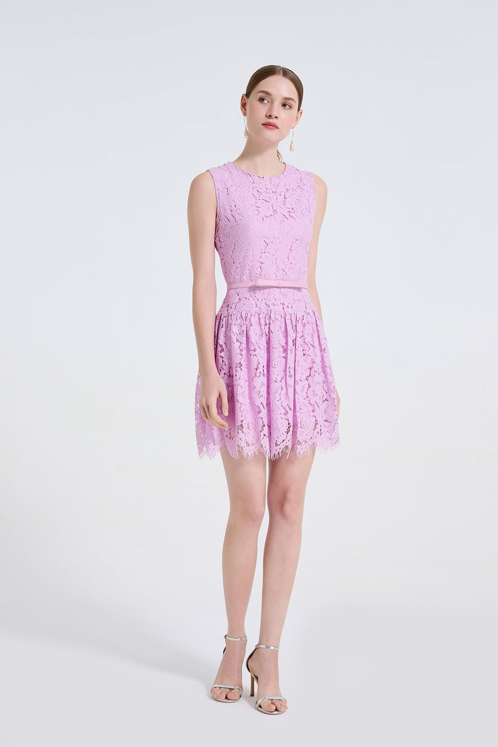 Women Lace Fitted Short Elegant Short Dress