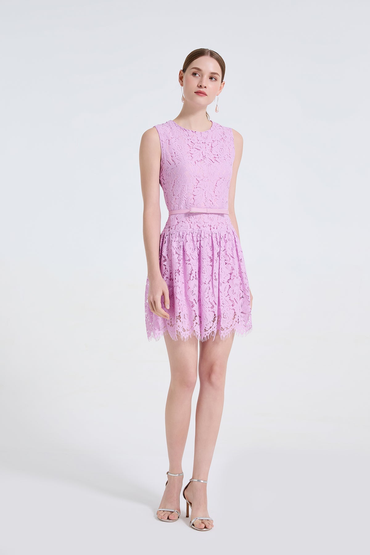 Women Lace Fitted Short Elegant Short Dress