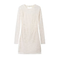 Fall Women Clothing Lace Backless Long Sleeves Wide Hem Long Sleeve Slimming Dress Women