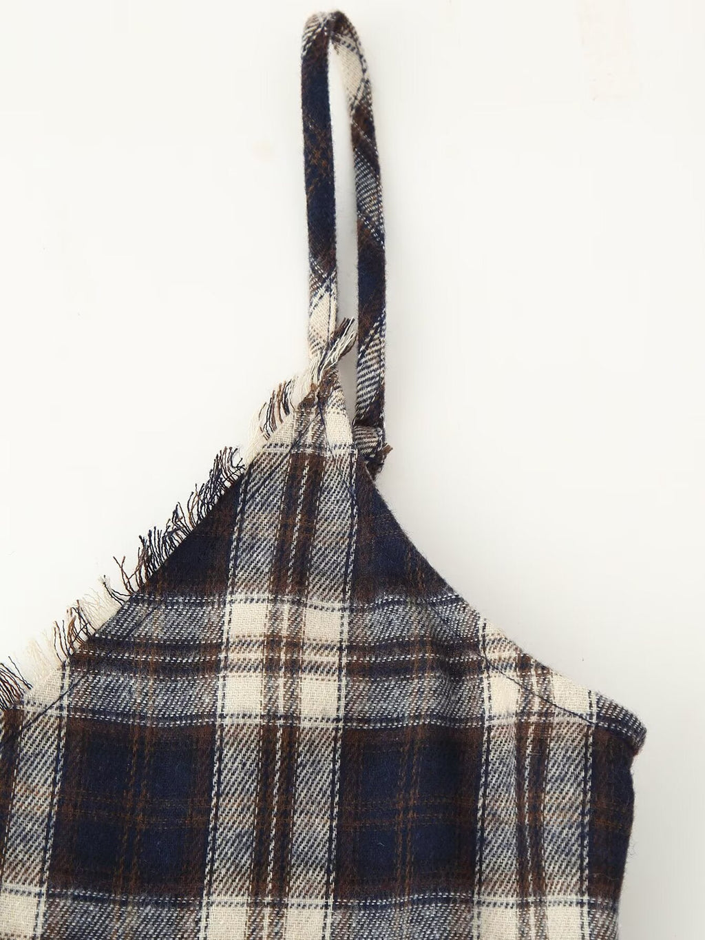 Women All Match Asymmetric Plaid Dress