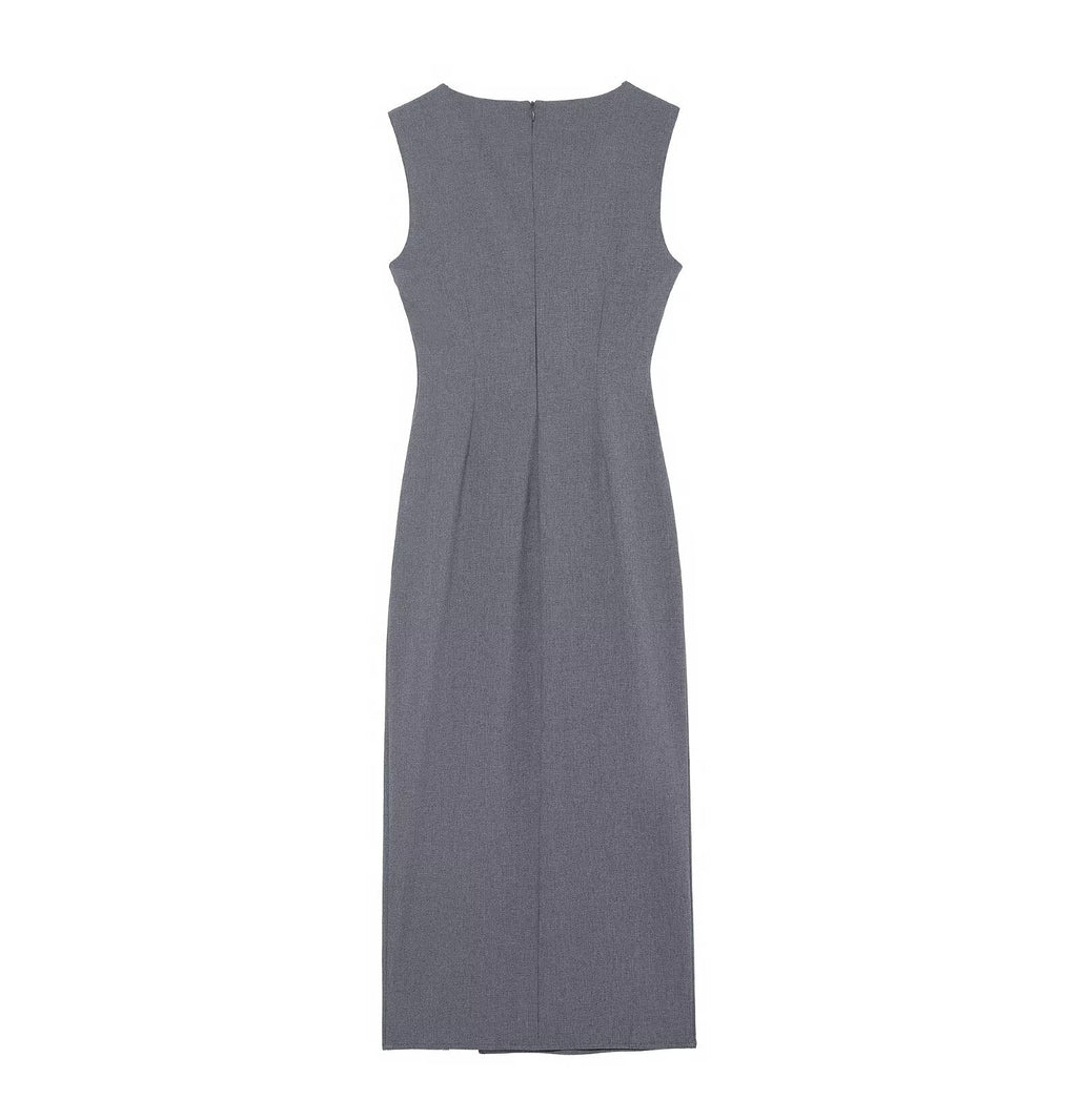 Women Clothing Slim Fit Midi Dress
