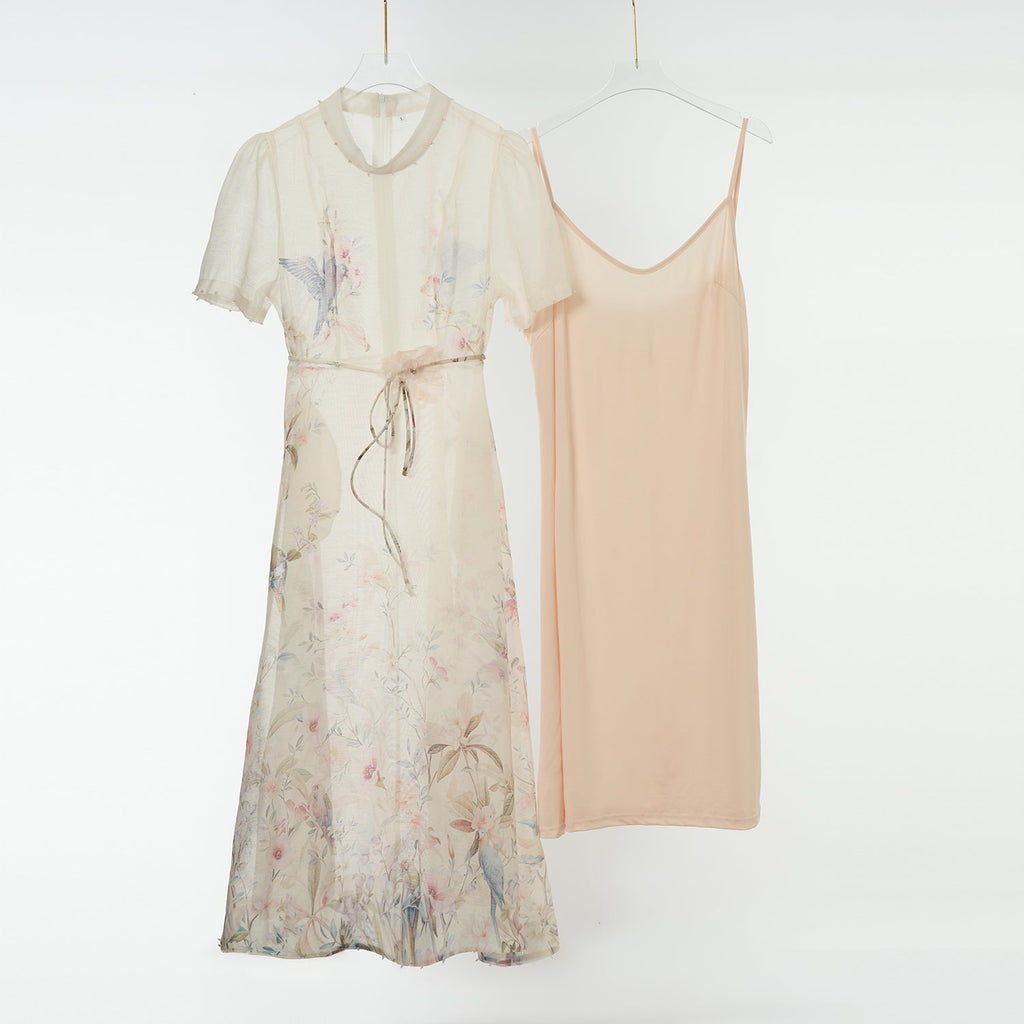 Women Short Sleeved Loose Fitting Dress Set