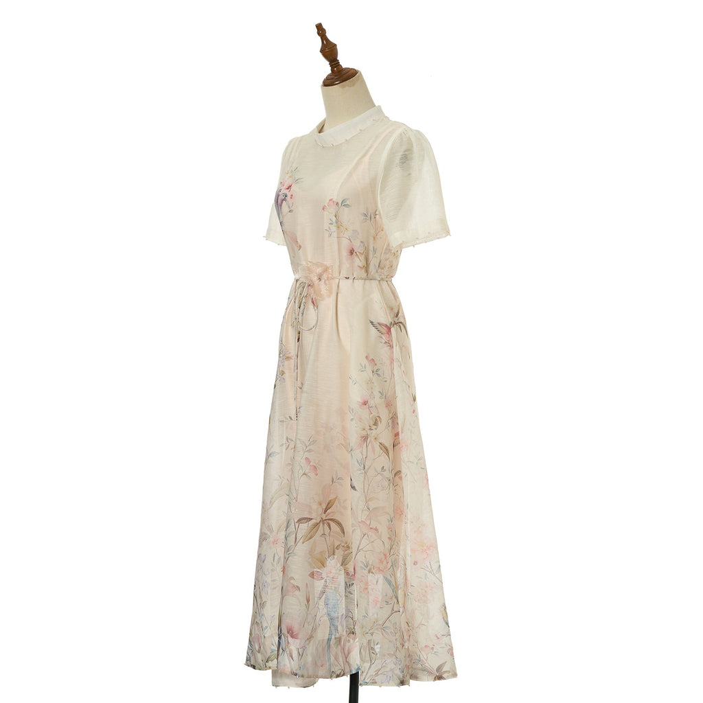 Women Short Sleeved Loose Fitting Dress Set