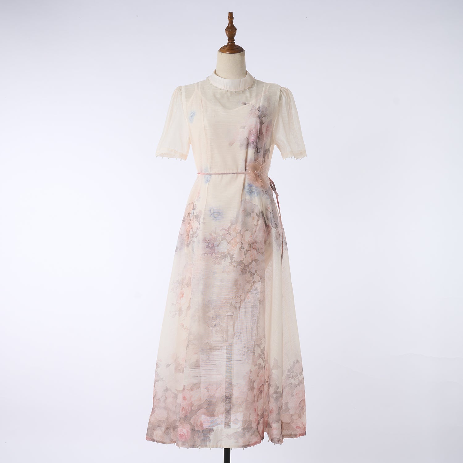 Women Short Sleeved Loose Fitting Dress Set