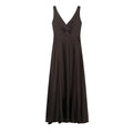 Women Clothing Slim Silk Satin Texture Maxi Dress