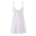 French Sexy Lace Striped Lace Sexy V neck Tied Slim Fit Dress