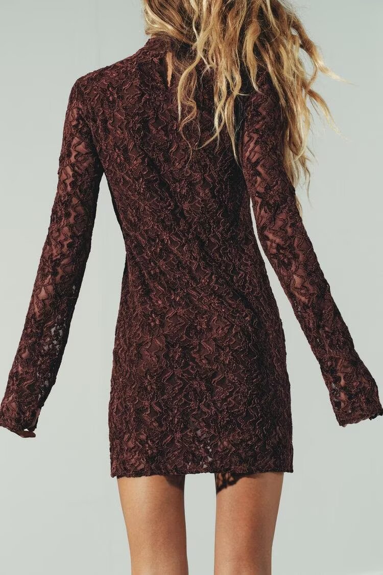 Soft Touch Lace Short Dress