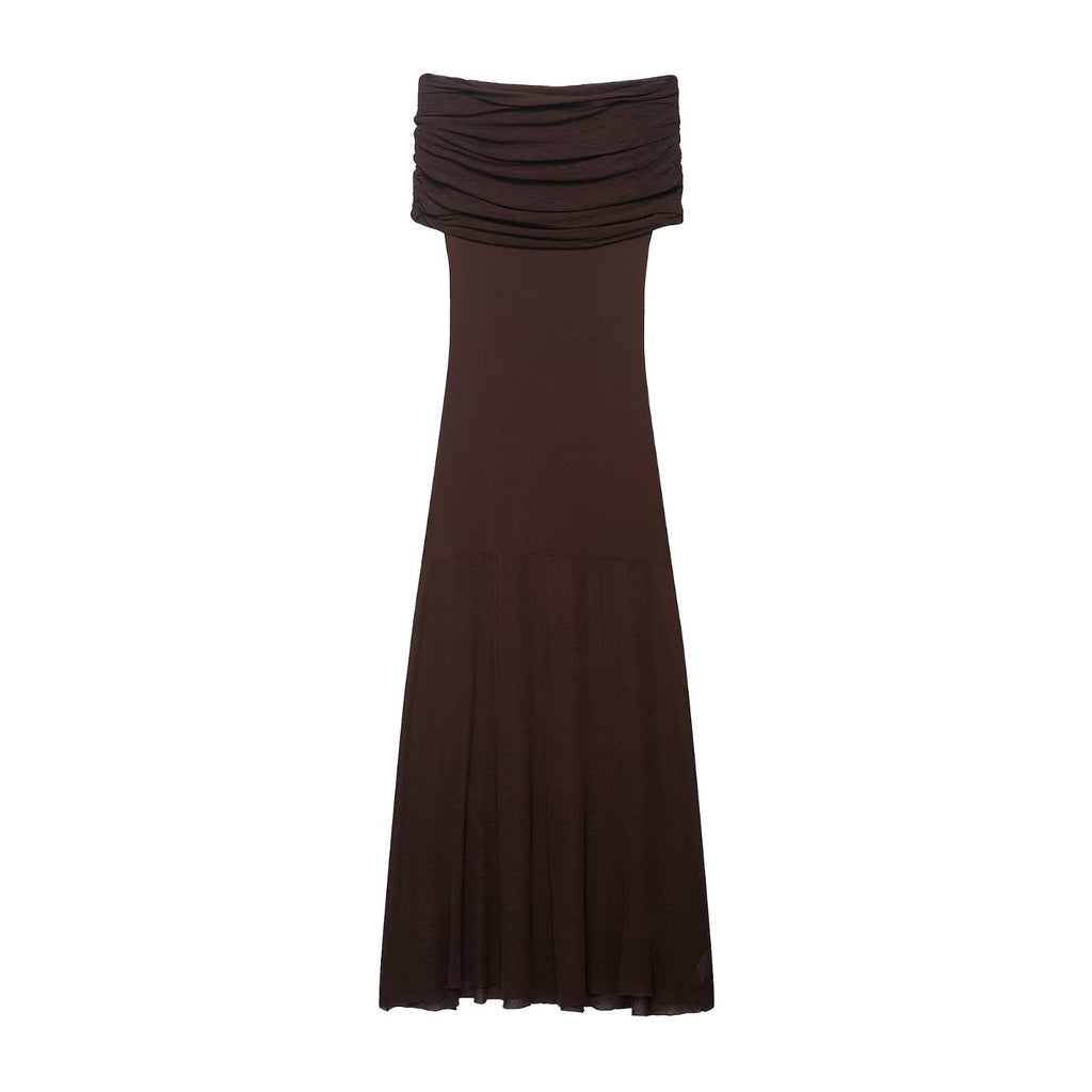 Summer Sense Cold Shoulder Knitted Dress
