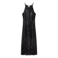 Women Clothing Winter Sexy Design Sequined Slim Dress