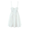 Spring Button Hollow Out Cutout out Camisole Floral Dress