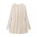 Women Clothing Winter Stylish Graceful Simple Cape Pleated Loose Dress
