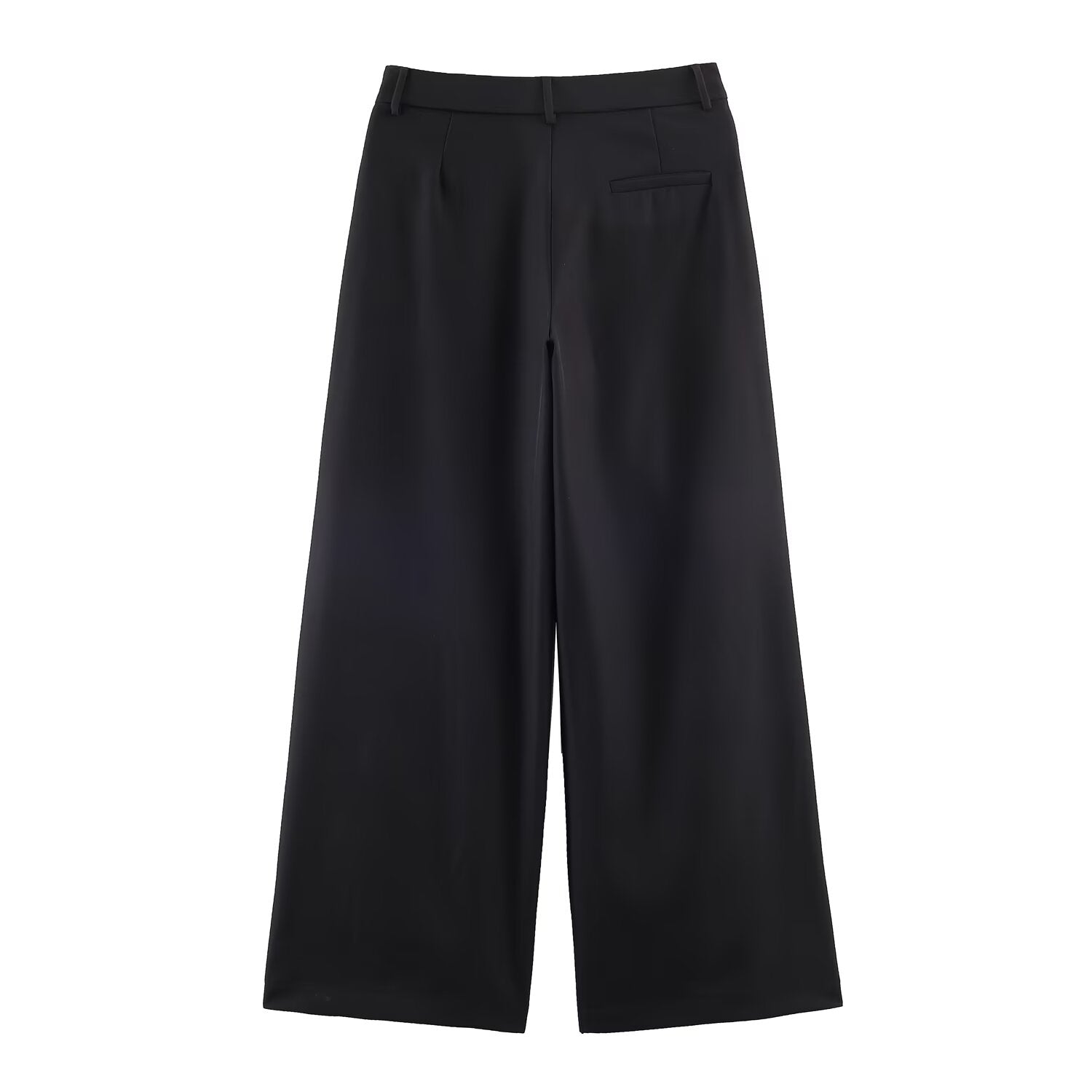 Autumn Winter Stand up Collar Blazer Mid Waist Wide Leg Trousers