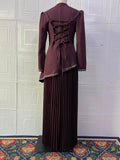 Fall Solid Color Rhinestone French Dress Twet
