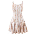 Winter Pure Wind Sleeveless round Neck Sexy Backless Lace Patchwork Waist Slimming Dress