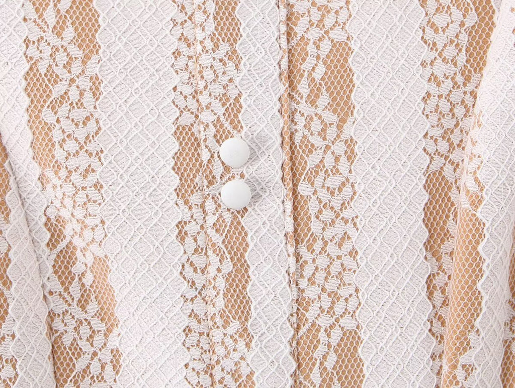 Winter Pure Wind Sleeveless round Neck Sexy Backless Lace Patchwork Waist Slimming Dress