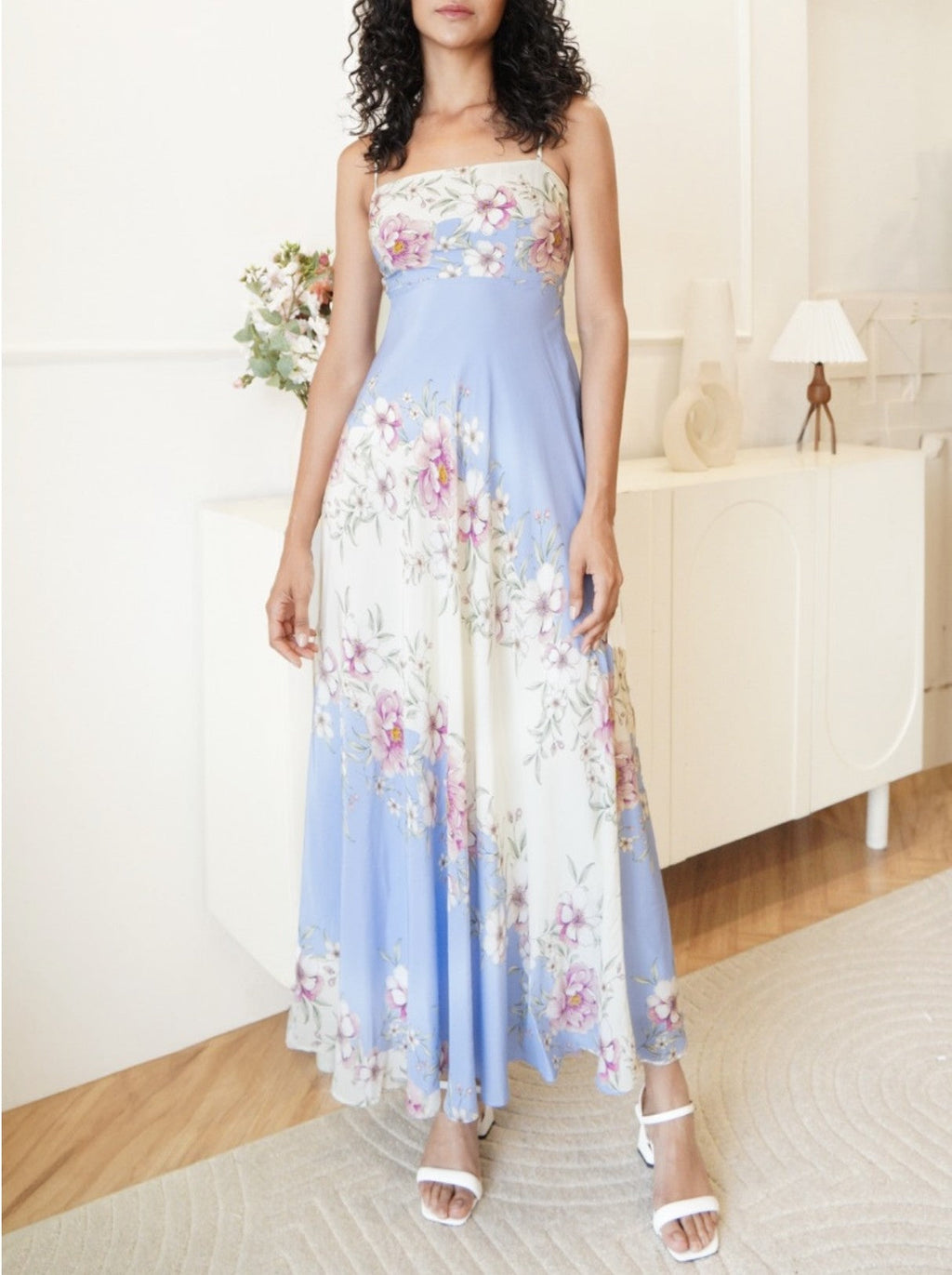 Women Clothing Summer Elegant Graceful Vacation Slimming Positioning Printed Dress