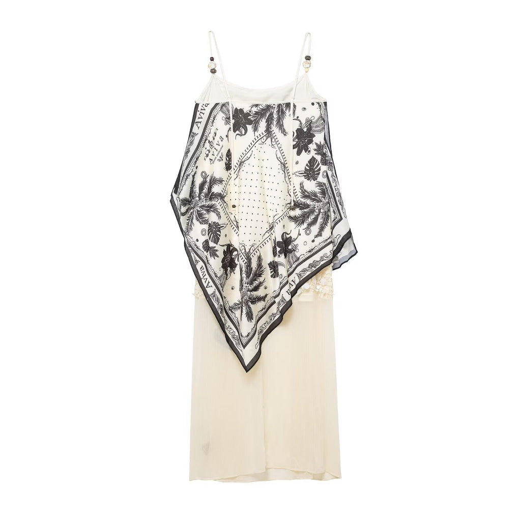 Women Clothing Western Classic All Match Sequin Printed Dress