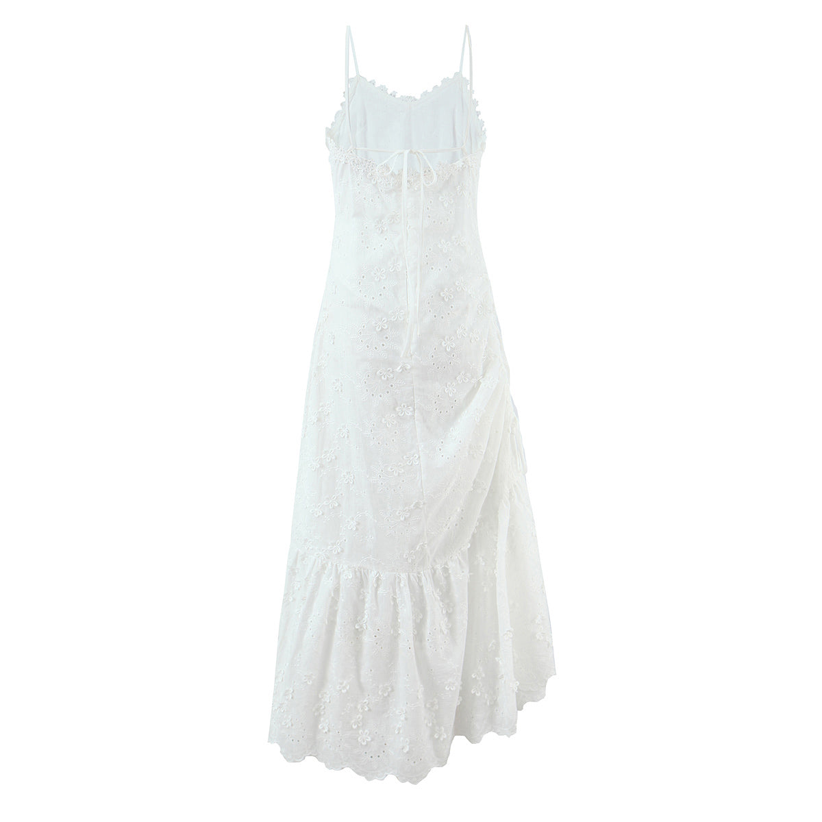 Women Clothing Exquisite Embroidered Floral Strap Dress