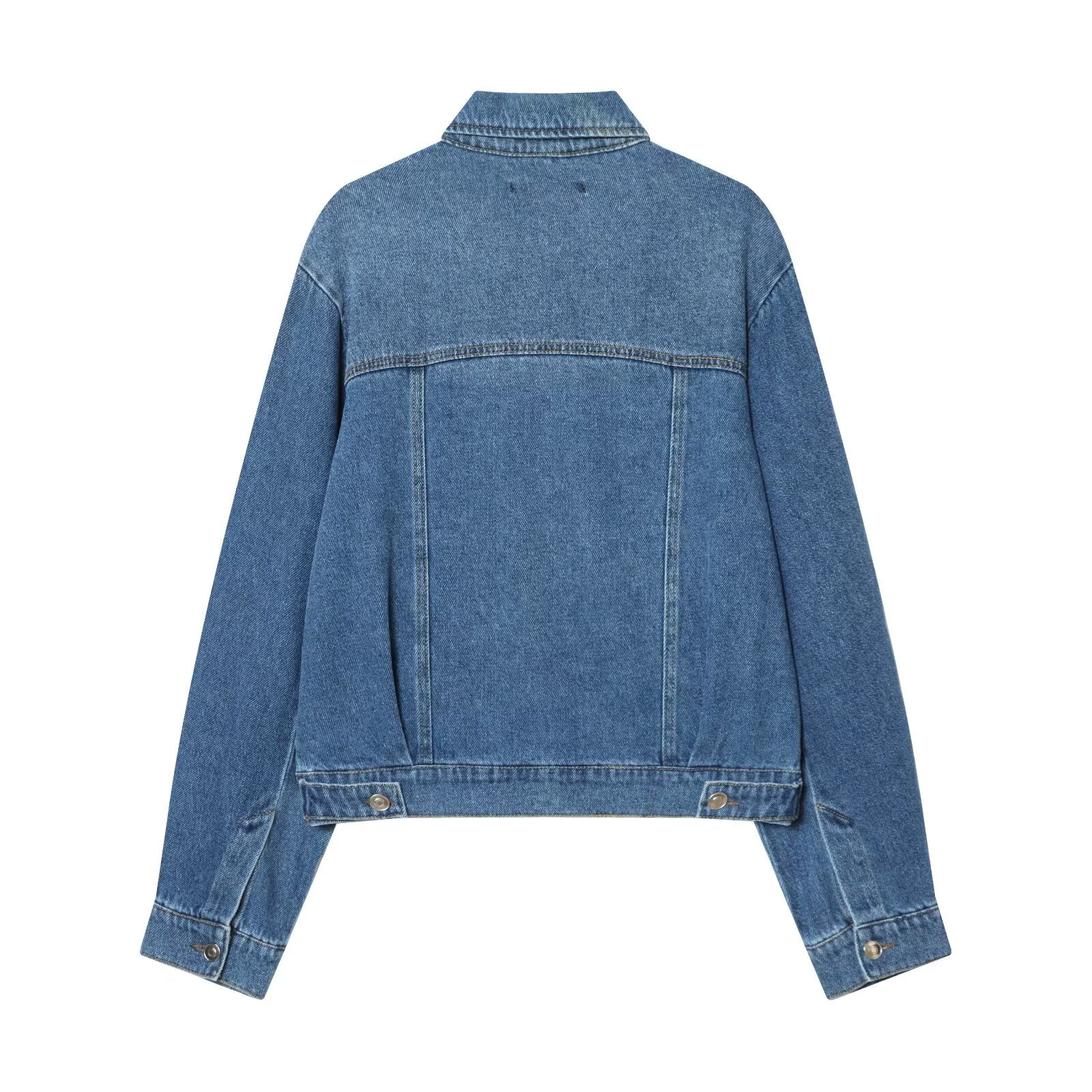 Autumn Winter Women Clothing Design Slimming Fashionable Casual Denim Jacket Coat Women