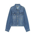 Autumn Winter Women Clothing Design Slimming Fashionable Casual Denim Jacket Coat Women