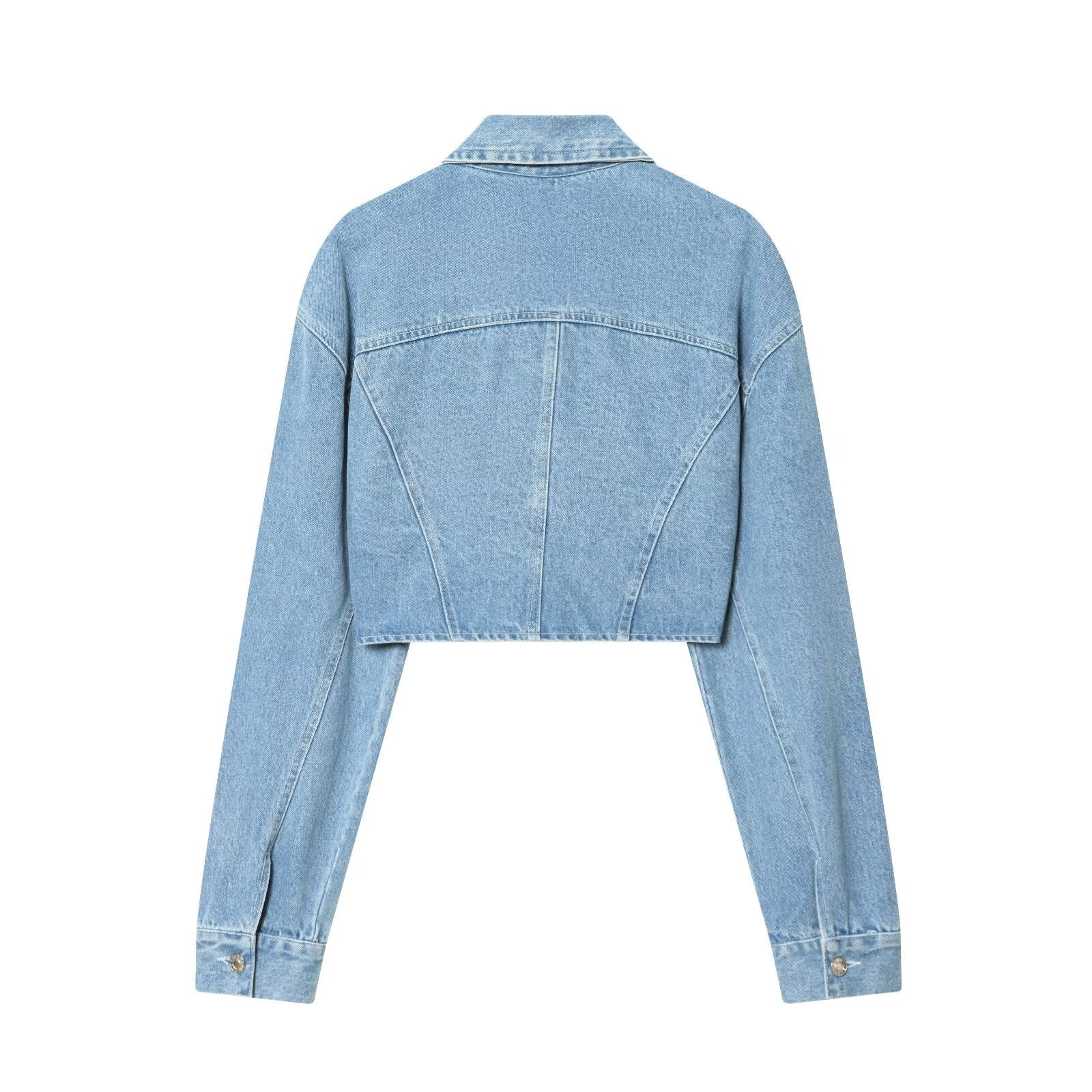 Women Clothing Spring Sexy Short Denim Jacket Coat