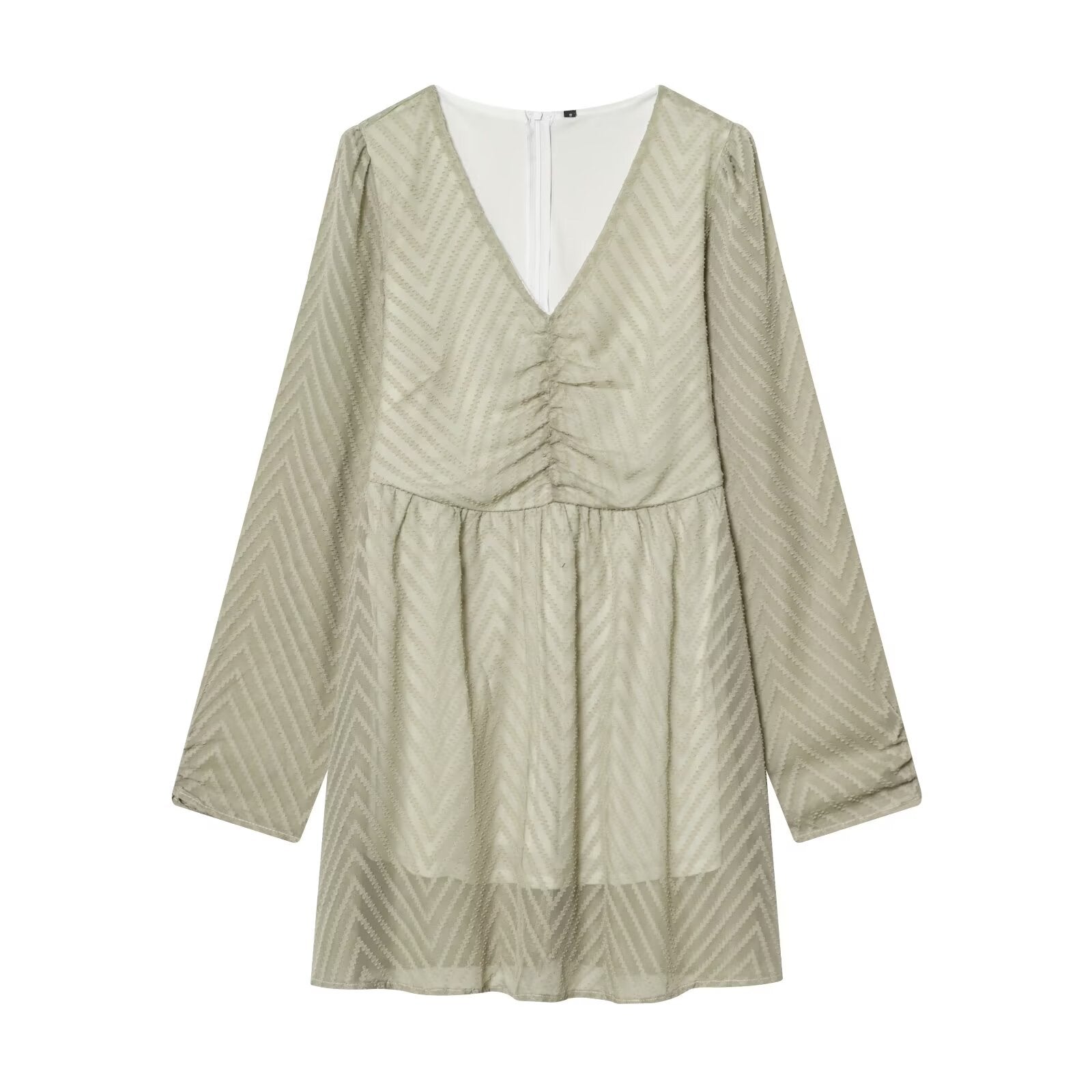 Women Clothing Gentle Wild Loose Casual Long Sleeves Dress