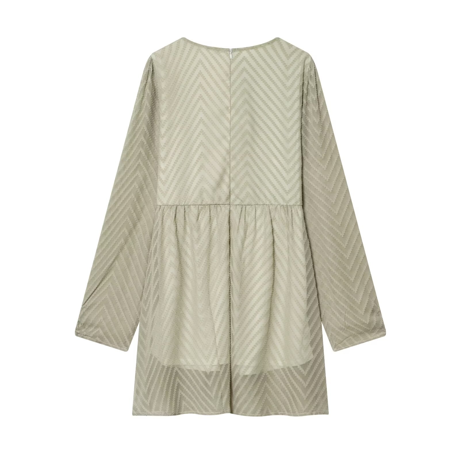 Women Clothing Gentle Wild Loose Casual Long Sleeves Dress