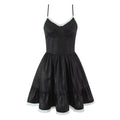 Black Sleeveless Dress Women Summer Design Waist Slimming Cocktail Dress