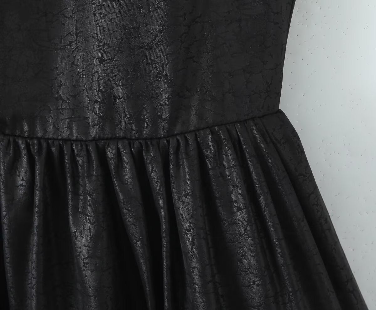 Black Sleeveless Dress Women Summer Design Waist Slimming Cocktail Dress