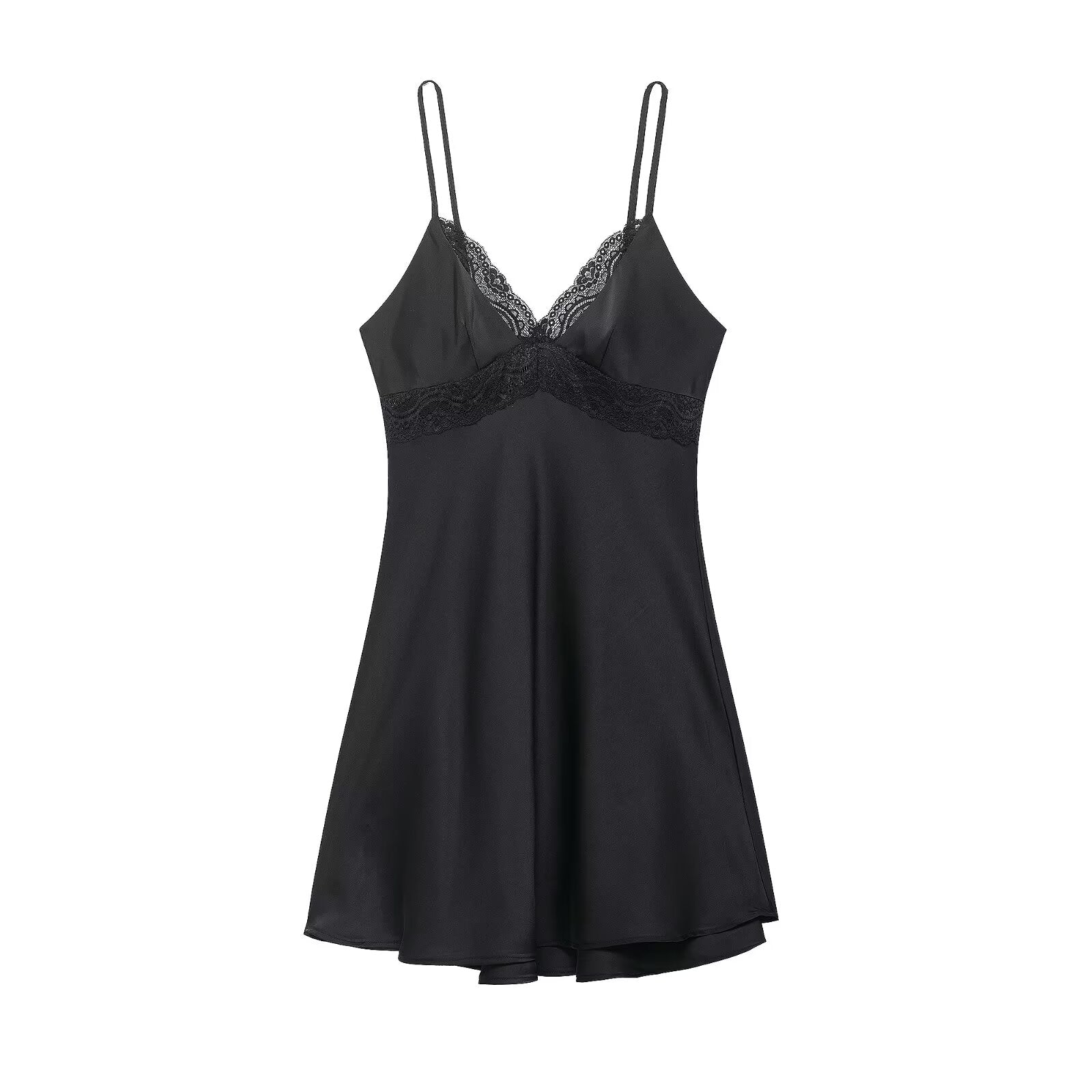 Spring Women Clothing Trend Short Lace Strap Dress