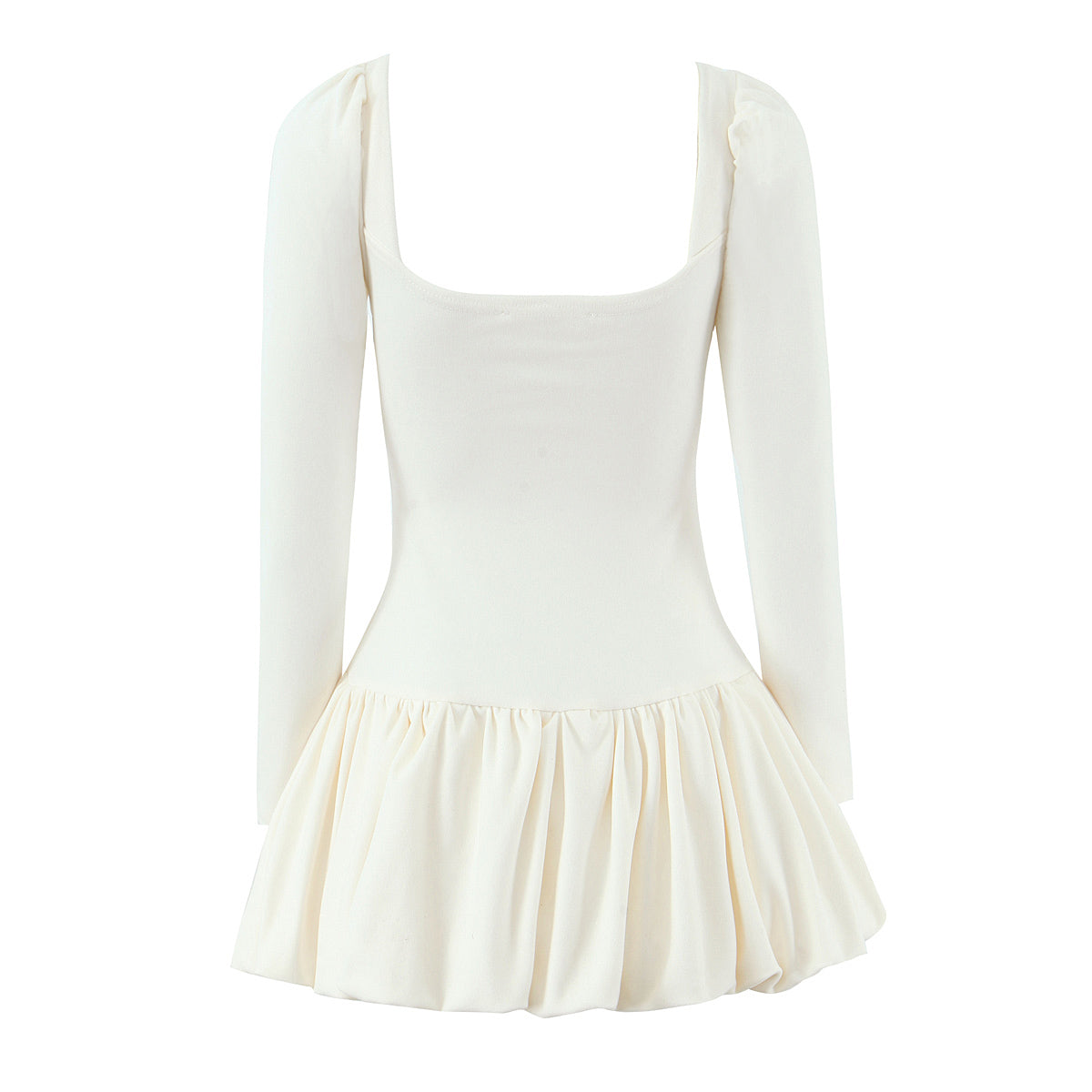Women Long Sleeve Slim Fit Slimming Short Dress