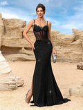 V neck Backless Chiffon Slim Fit Evening Dress Maxi Dress Elegant Cocktail Party Dress